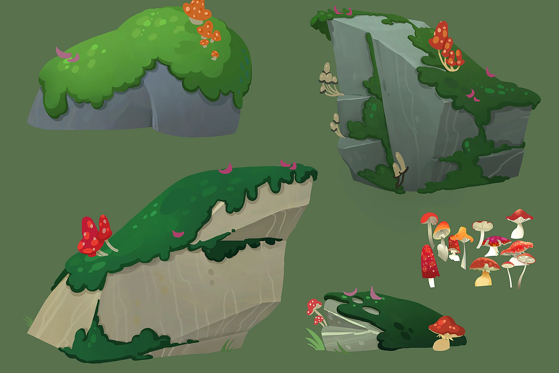 Stylized environment asset development sheet