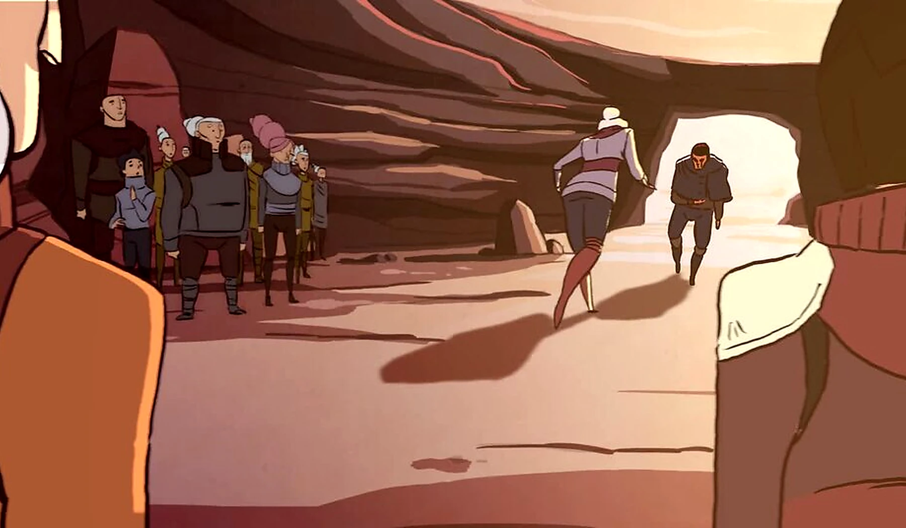 Hybrid illustrated animation frame